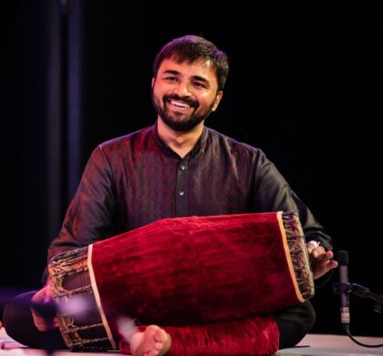 Anantha R. Krishnan on the mridangam